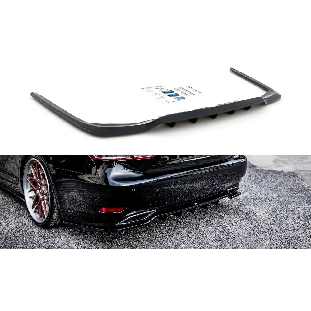 Central Rear Splitter (with Vertical Bars) Lexus Ls Mk4 Facelift