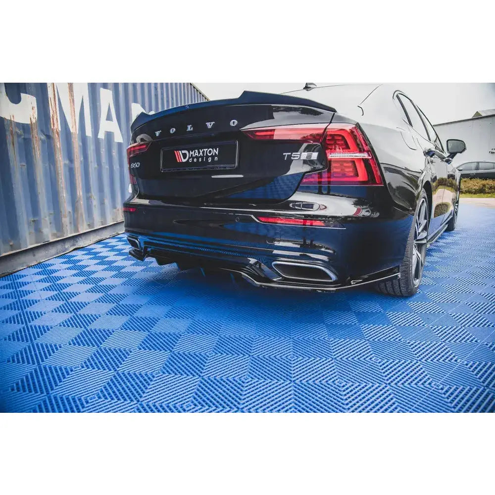 Central Rear Splitter (with Vertical Bars) Volvo S60 R-design Mk3