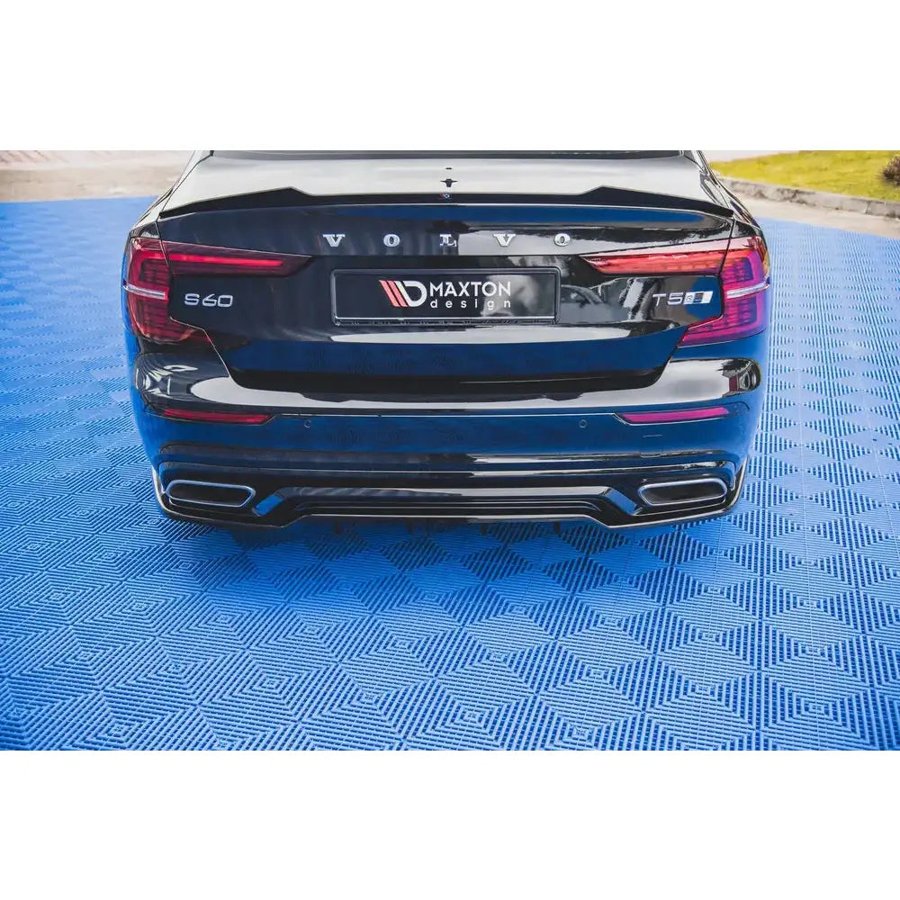 Central Rear Splitter (with Vertical Bars) Volvo S60 R-design Mk3