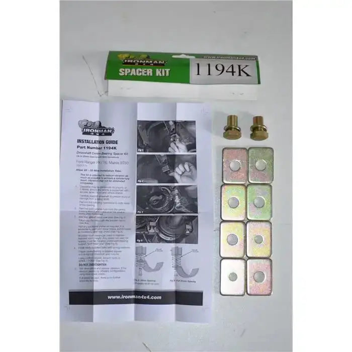 Centre Bearing Spacer Kit - Ford Ranger 10-16