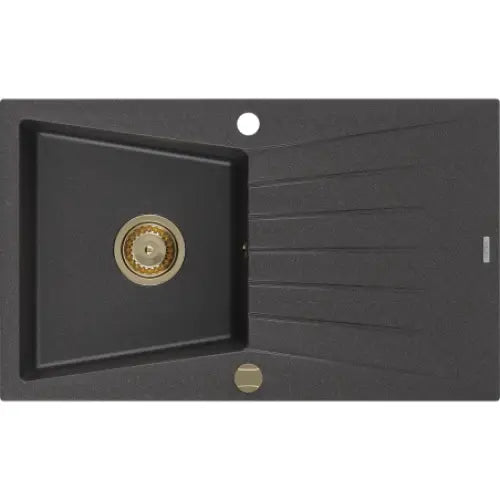 Cesar Kjøkkenvask 1 Kum 775x470 Mm Svart/grå - 6514771010-76-g