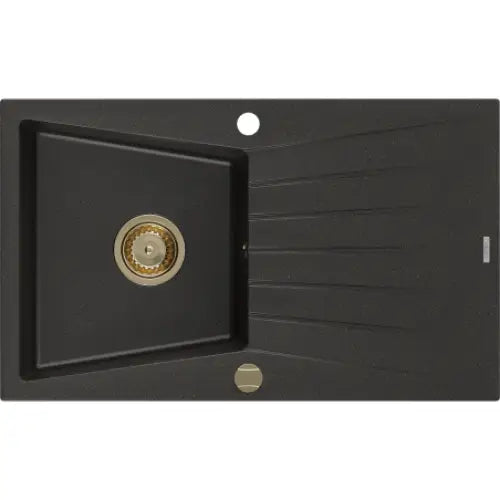 Cesar Kjøkkenvask 1 Kum 775x470 Mm Svart/gull - 6514771010-75-g