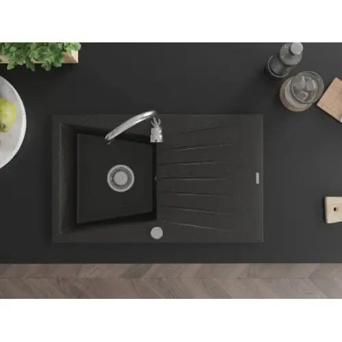 Cesar Kjøkkenvask 1 Kum 775x470 Mm Svart/gull - 6514771010-75