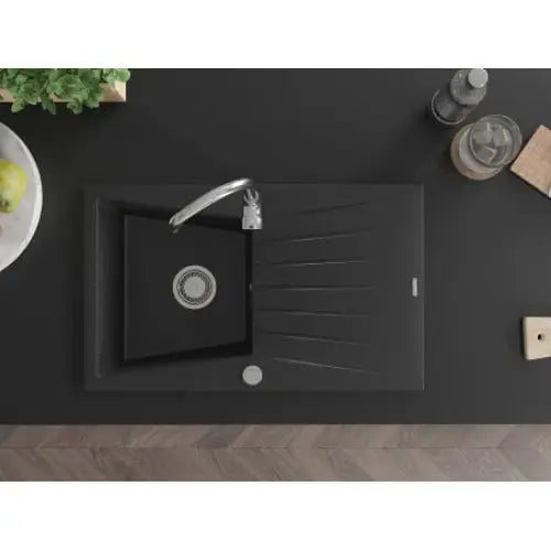 Cesar Kjøkkenvask 1 Kum 775x470 Mm Svart/sølv - 6514771010-73