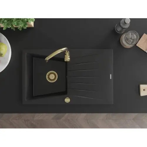 Cesar Kjøkkenvask 1 Kum 775x470 Mm Svart - 6514771010-77-g