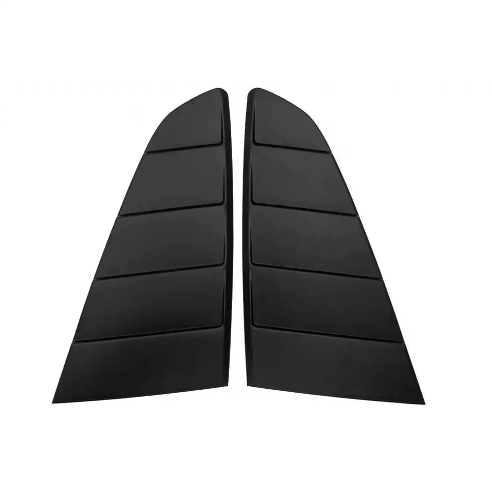 Classic Quarter Side Window Louvers Suitable for Ford Mustang Mk6 vi Sixth Generation (2015-2019) Matte Black Pft Design