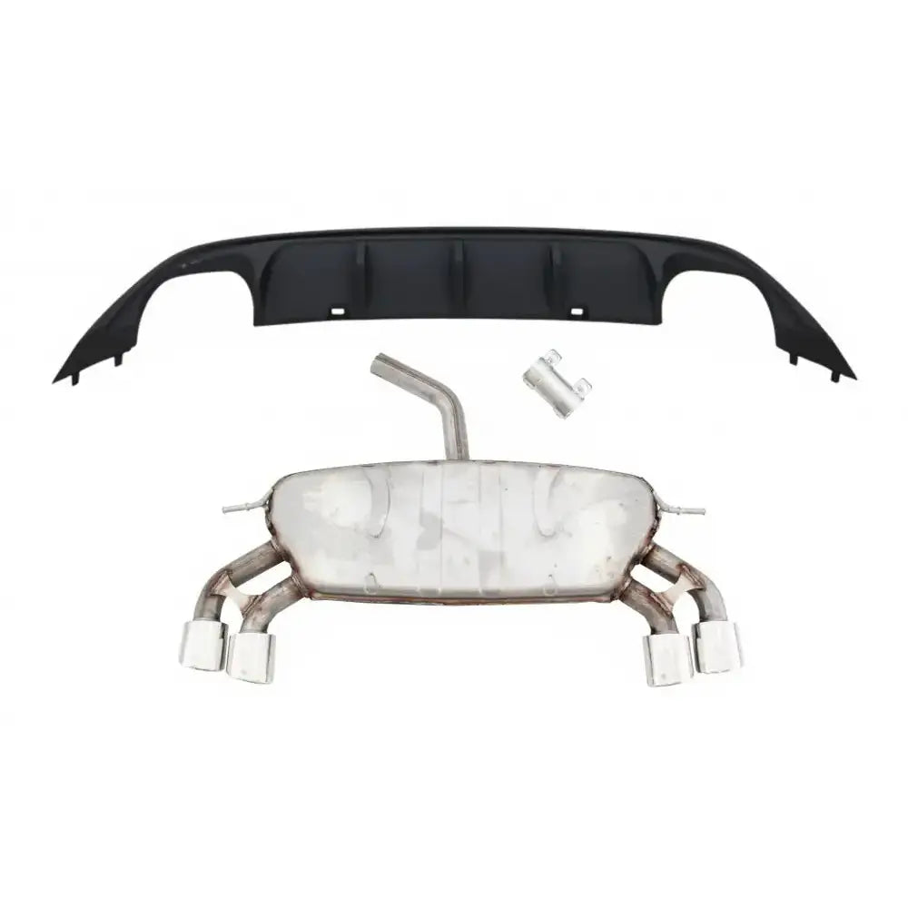 Complete Exhaust System With Rear Bumper Air Diffuser Suitable for Vw Golf 7 Vii Mk7 (2013-2017) Abt Design