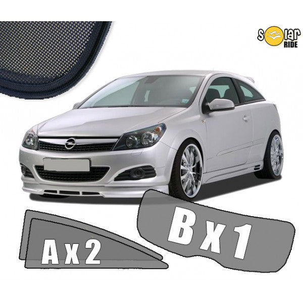 Sr solskjerm i akryl til Opel Astra H GTC med enkel montering og regnbeskyttelse