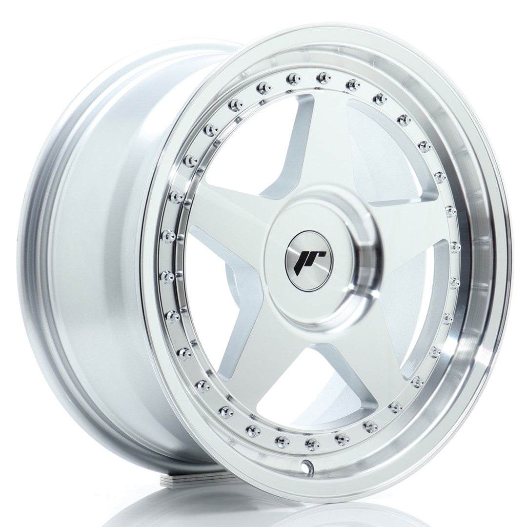 Felg JR Wheels JR6 17x8" Silver – sett forfra