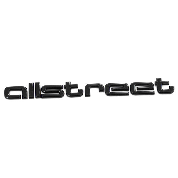 Emblem/logo til Audi allstreet Black Glossy i svart blank ABS-materiale for bakluke