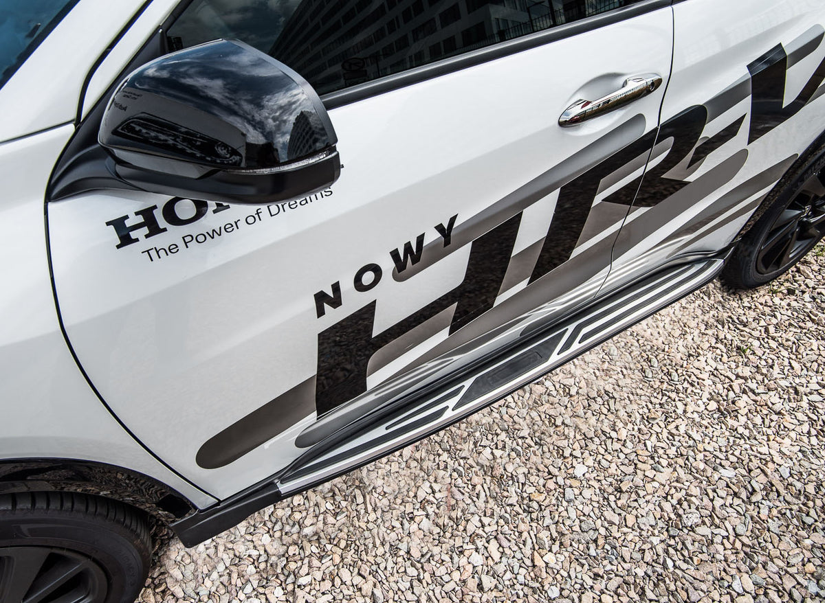 Stigtrinn Ventshield til Honda HR-V 2015- i aluminium og ABS med monteringssett