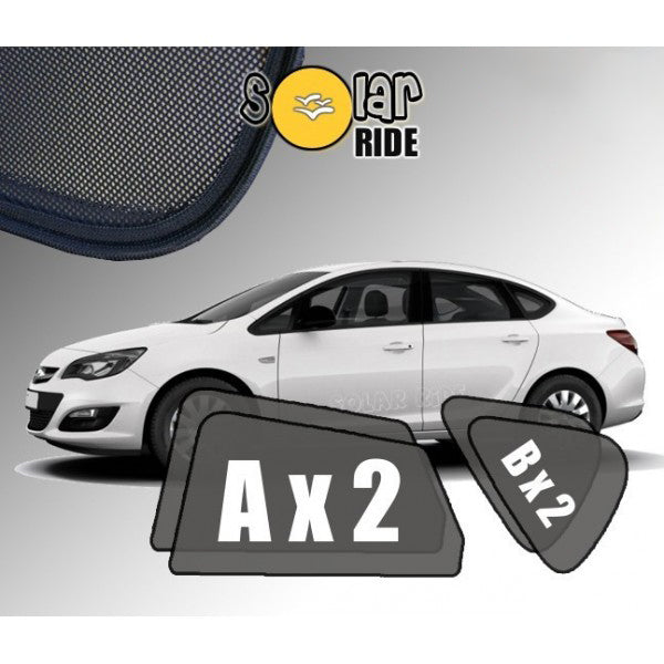 Sr solskjerm i akryl til Opel Astra J Sedan - vindavviser med enkel montering og regnbeskyttelse