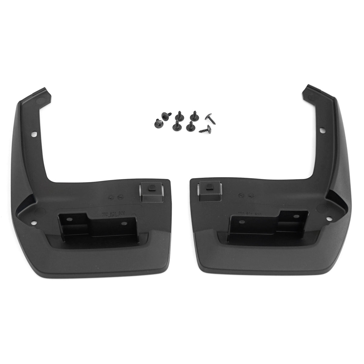 VAG OEM skvettlapp til Vw T7 Multivan / Black - sett 2 stk. – svart plast