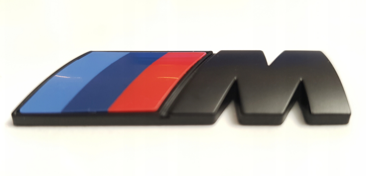 Emblem/logo til Bmw M Power M Pakke 3D Black i svart for bakluke og sideskjerm