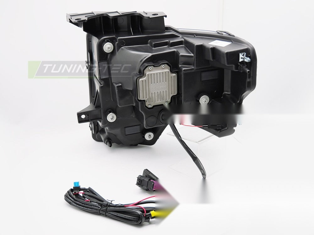 Frontlykter Ford F150 MK12 08-14 med festedetaljer og kontakter.
