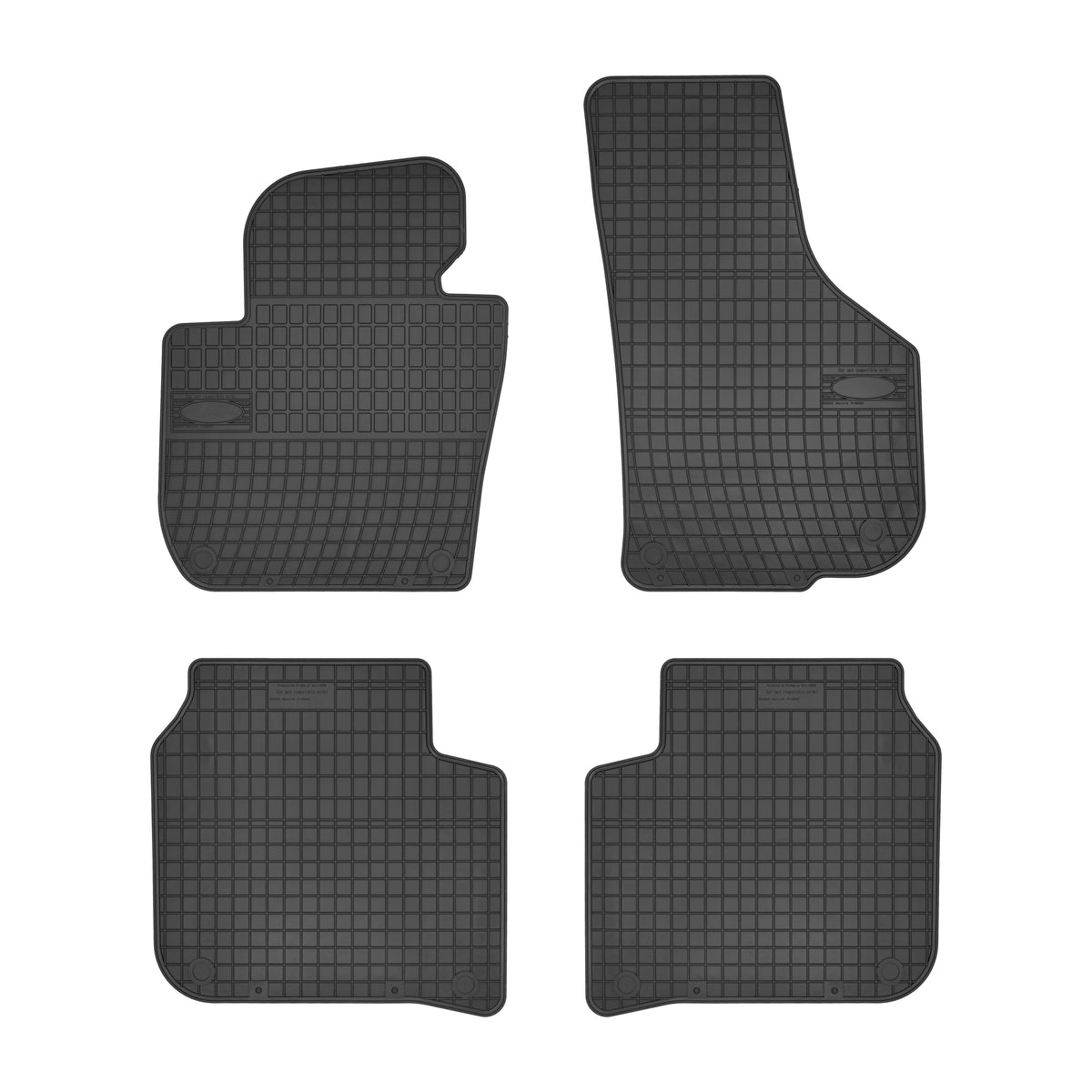 Frogum gummimatter til Skoda Superb II (2008-2015) – svart, 4 stk., 1 cm sidekant, vanntett