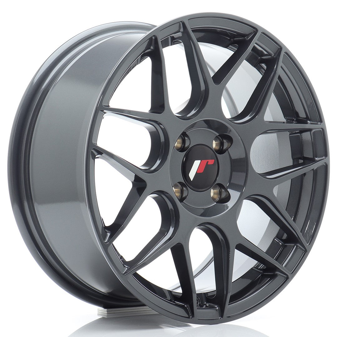 Felg JR Wheels JR18 16x7" Hyper Gray – sett forfra