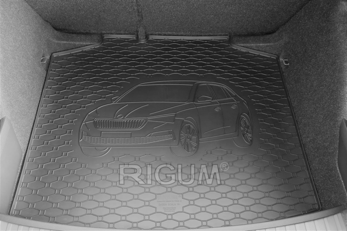 Rigum bagasjeromsmatte til Skoda Scala – 10 mm sidekant