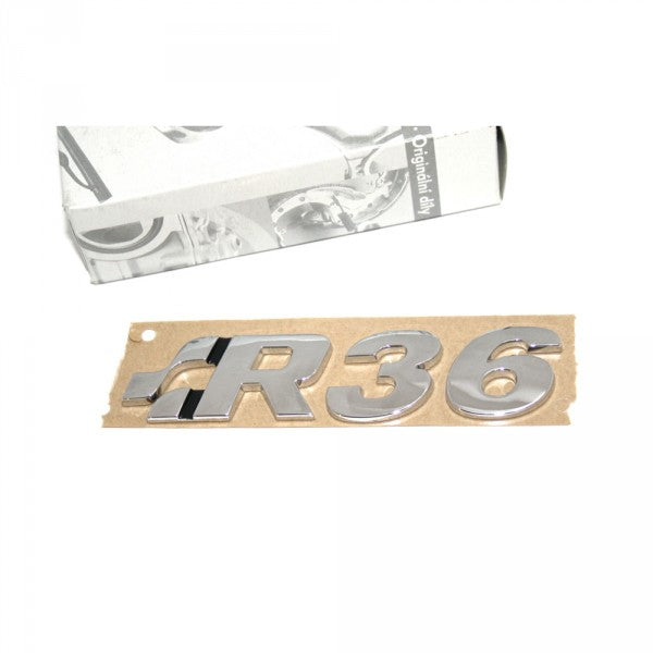 Emblem/logo til Vw Passat B6 (3C) R36 Chrome i krom for bakluke med original VW passform