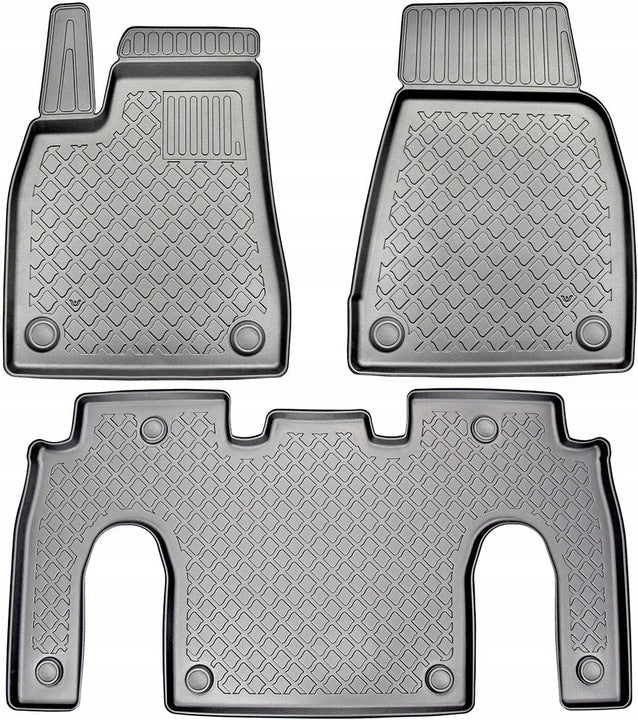 TPE gummimatter til Tesla Model X (2015-2021) – antiskli, vanntett og luktfri – 5 eller 6 seter – Anthracite Dark Grey