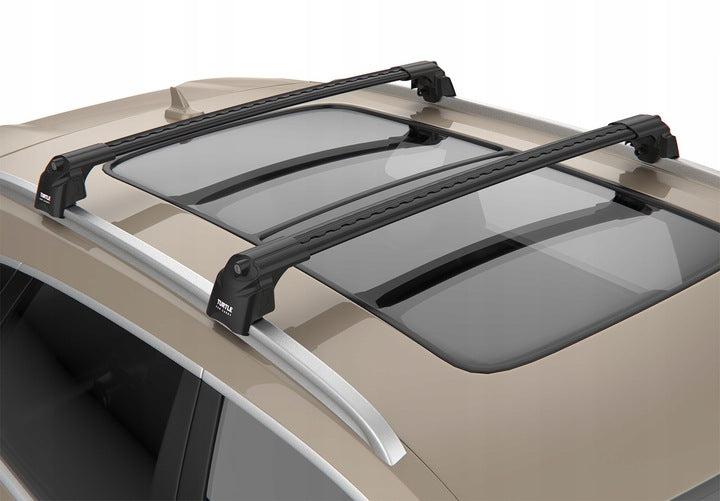 Takstativ Turtle til Bmw 5 (F11) Touring 2010-2017 i svart aluminium med T-spor design