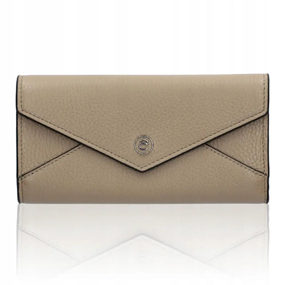 Dame Lommebok i Brunt Stor Konvoluttveske fra Lancerto