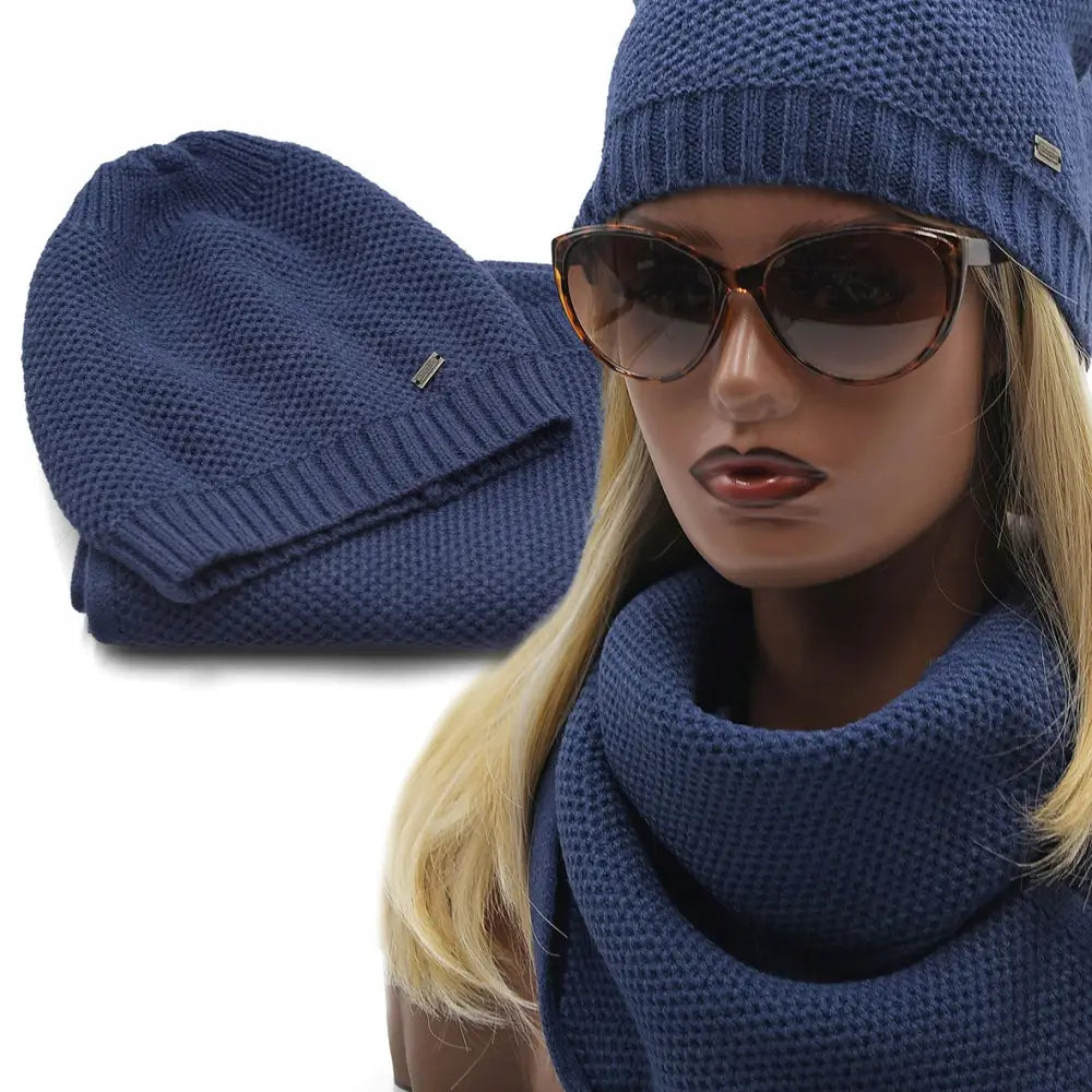 Dame Sett med Lue og Skjerf Premium Farger