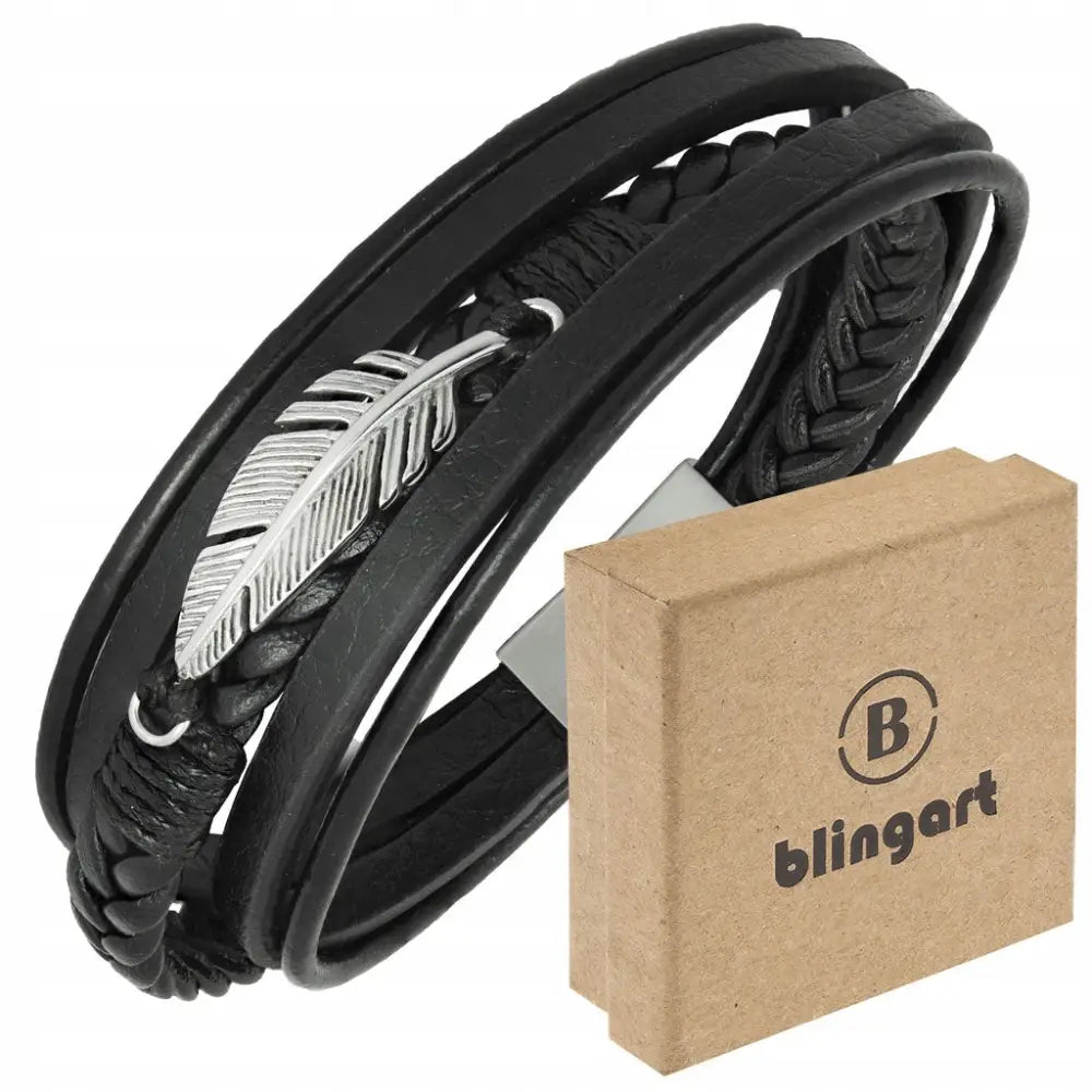 Armbånd Dame med Charms - Ekte Lær og Stål