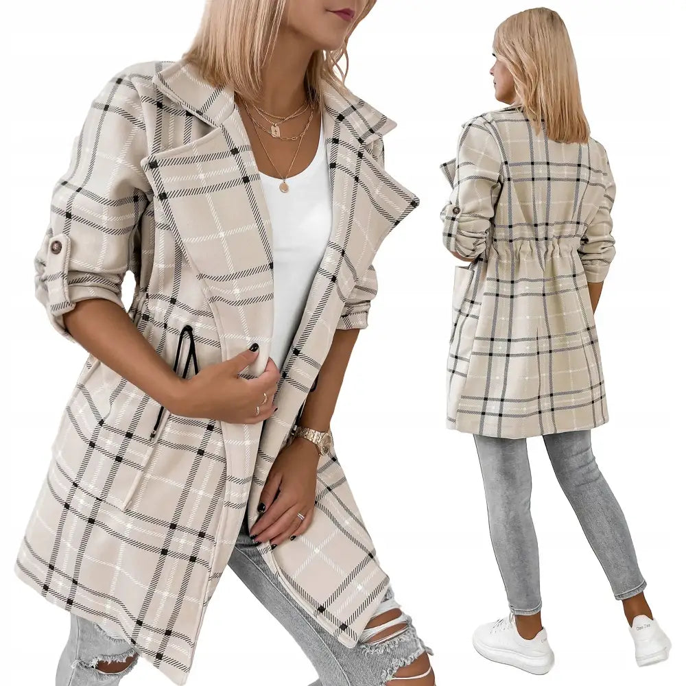 Damefrakk med Lommer og Stramming i Midjen