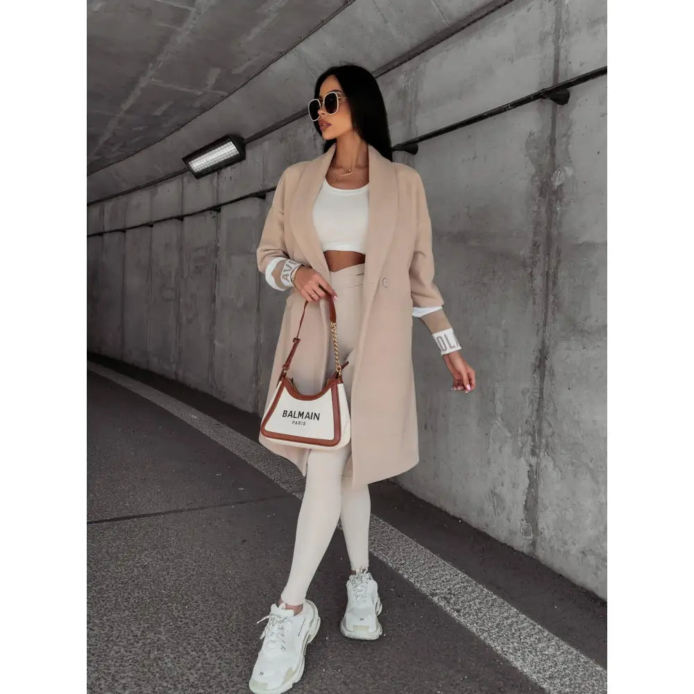 Damefrakk Olavoga Delia Beige Uni Logo Premium