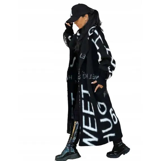 Damekåpe med Zocco-print Sort Uni