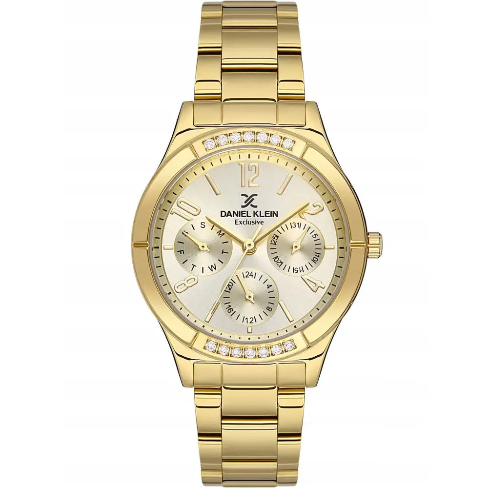 Dameklokke Daniel Klein Exclusive Dk113501-2 + Eske + Gravering