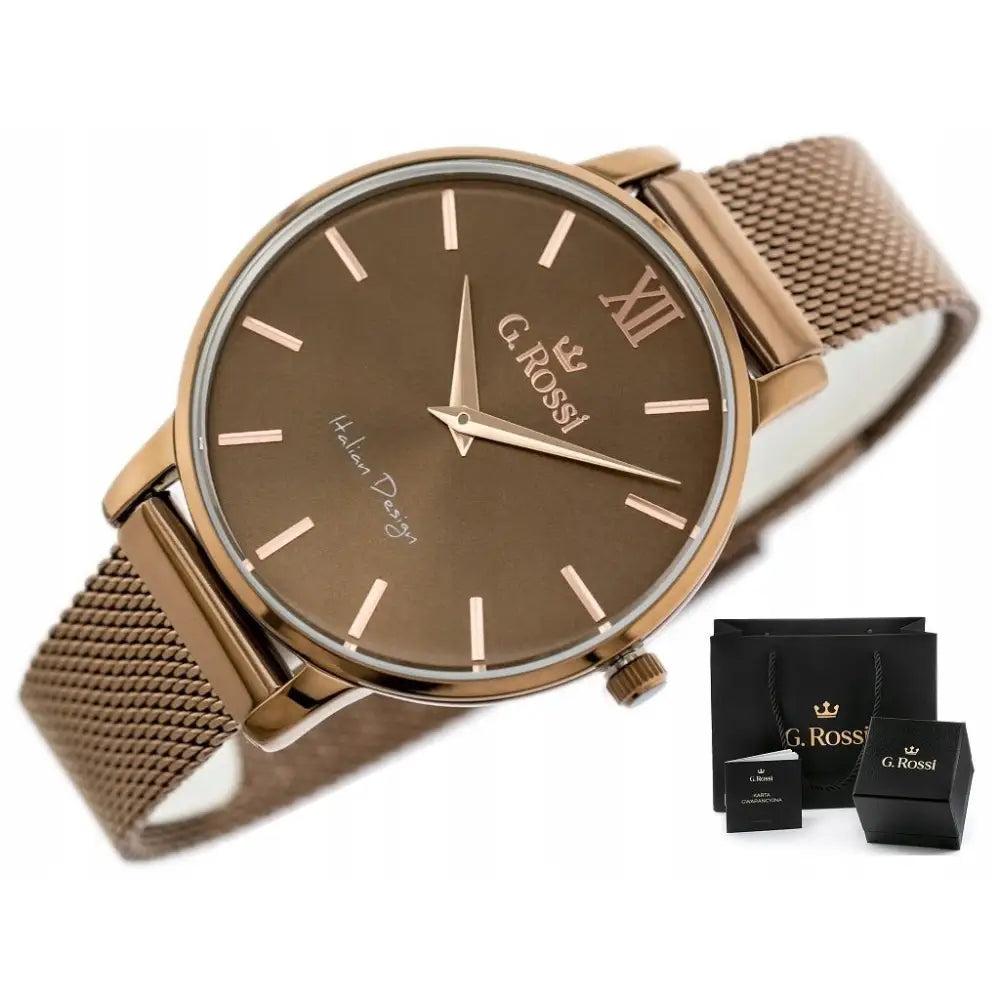 Dameklokke g Rossi Cleo Klassisk + eske med Gravering