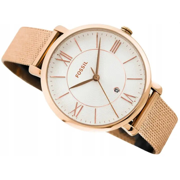 Damenes Fossil Jacqueline Klokke Es4352 Roségull