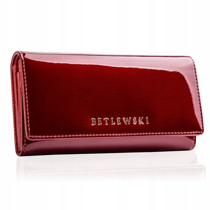 Damepung i Lær fra Betlewski Rød Lakkert Gave + Sertifikat