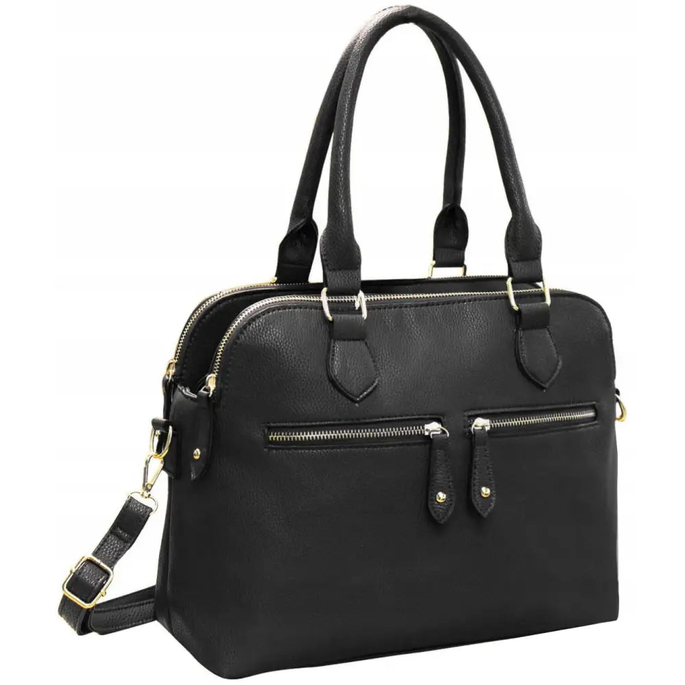 Dameveske i Skinn Romslig Veske med 3 Rom 140