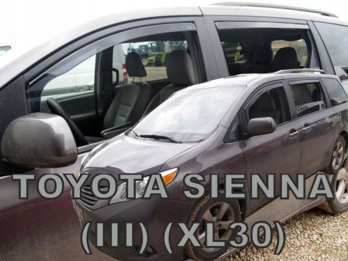 Heko vindavviser til Toyota SIENNA (III) XL30 5-dørs – PMMA Plexi materiale
