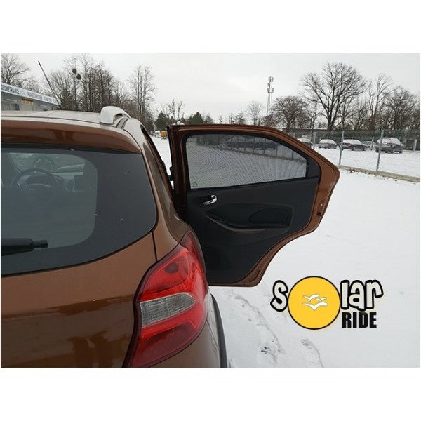 Solskjerm Ford Ka+ / Ka III (2016-2020) (3 stk) - sett bakfra