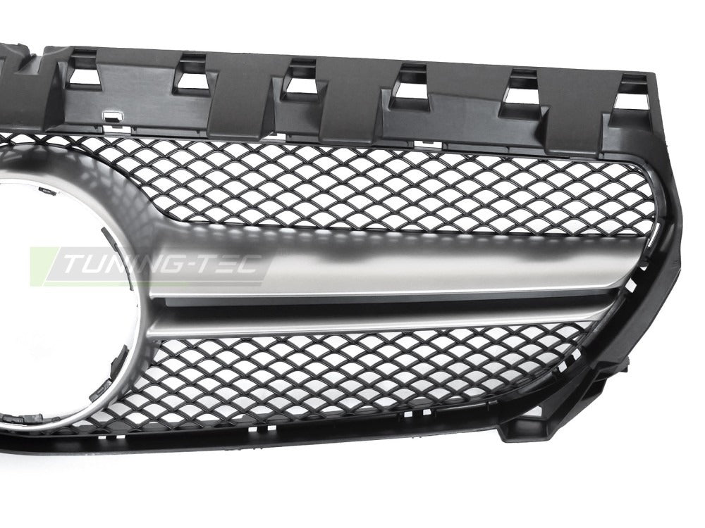 Grill Mercedes CLA W117 13-19 sett fra siden, struktur synlig.