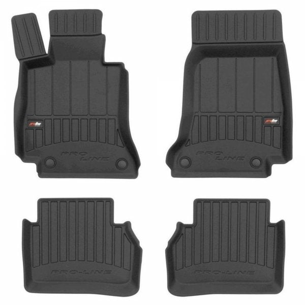 Frogum 3D Premium gulvmatter i TPE til Mercedes E W213/S213 2016–2023 – svart, vanntett, 4 stk.