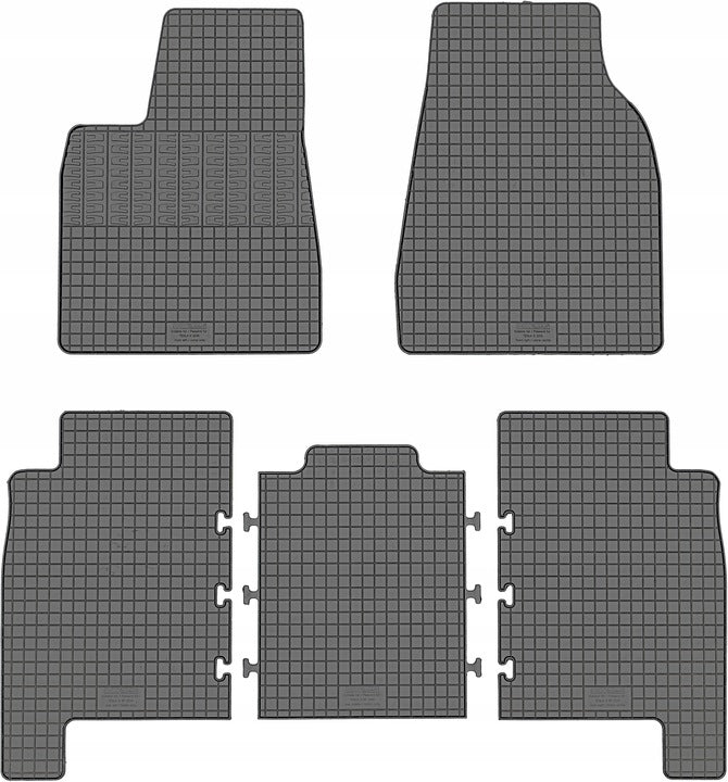 CikCar gummimatter til Tesla Model X 2015-2021 – skreddersydd passform, svart matt, 5-seter SUV