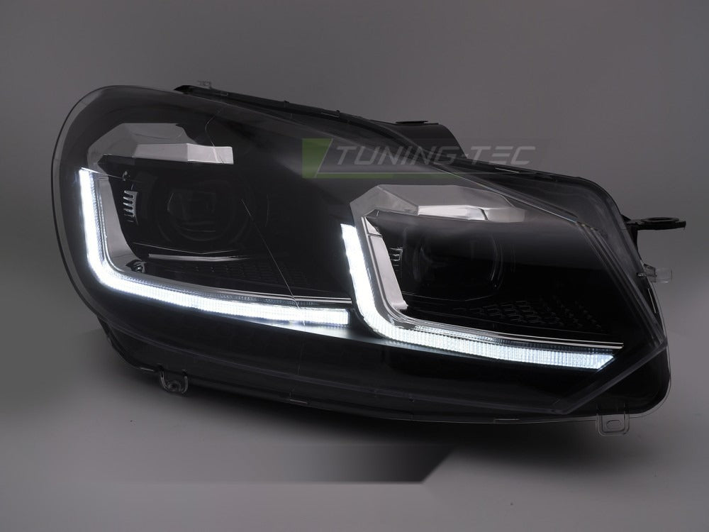 Frontlykter VW Golf VI 08-12 pakke og innhold.