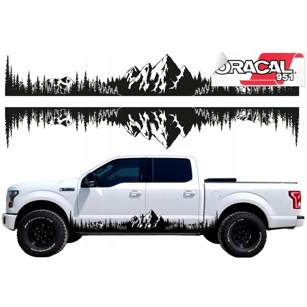 Dekaler for Bilside Skog og Fjell Motiv 180x25cm