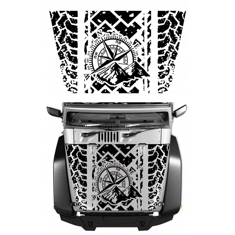 Dekaler for Jeep Panser Off Road Motiv 166x100cm