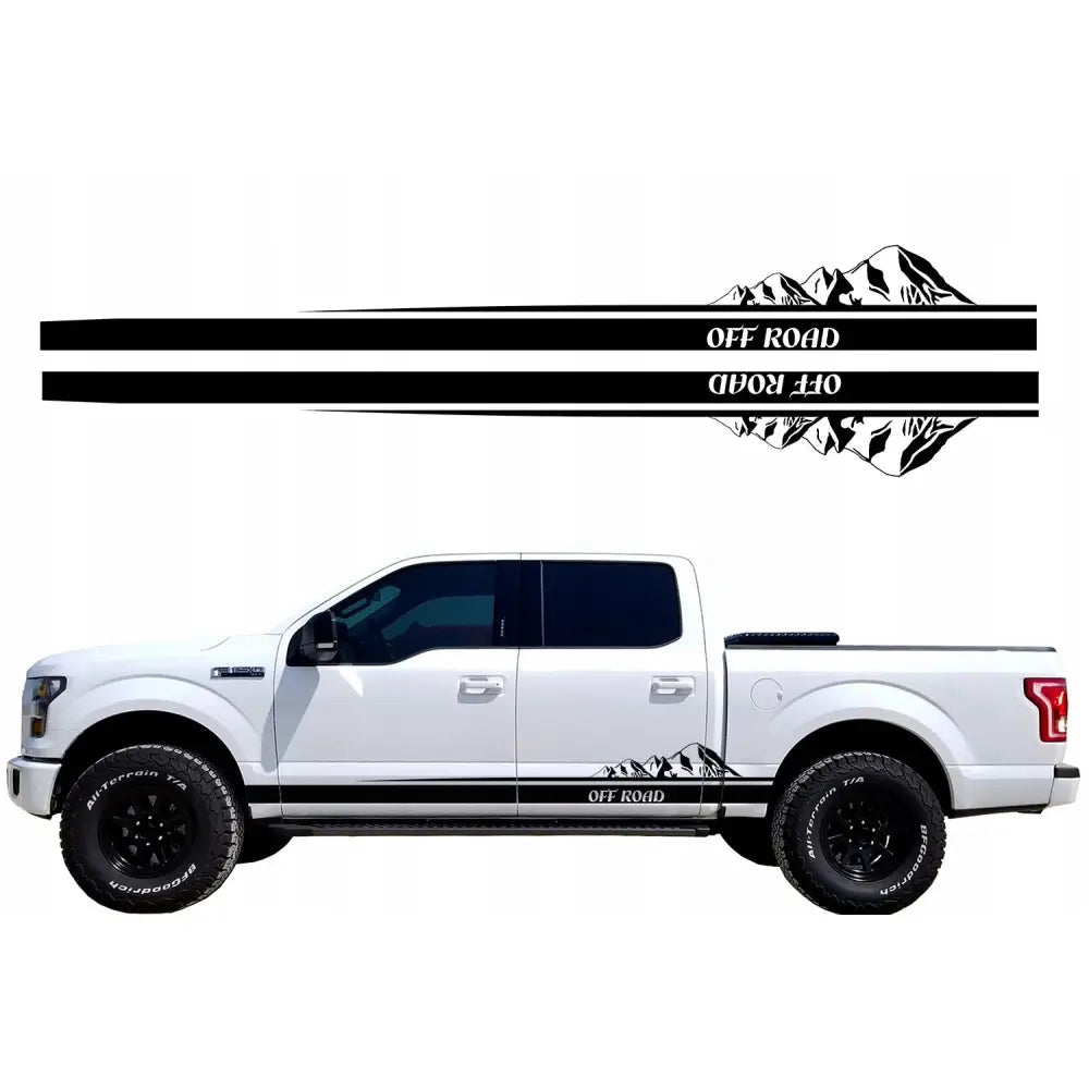 Dekaler til Bilens Side Fjell Off Road 220x23cm Mg