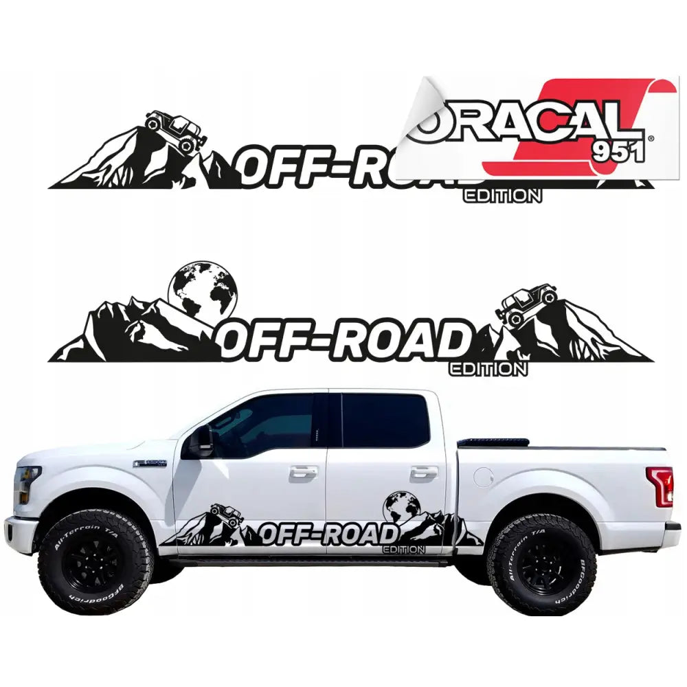 Dekaler til Bilens Sidefjell Off Road 150x28cm