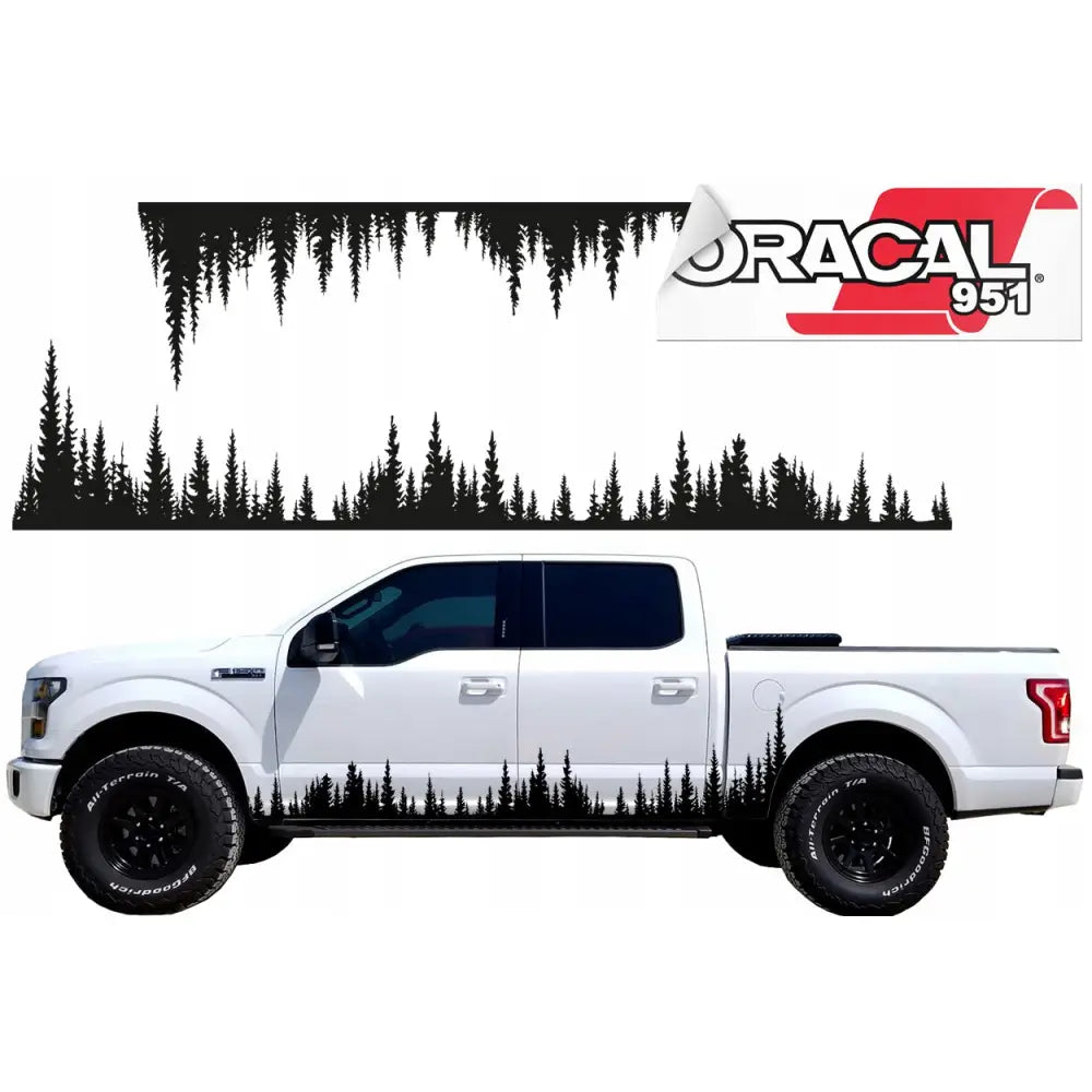 Dekaler til Bilside Skogstrær 160x33 Cm 951