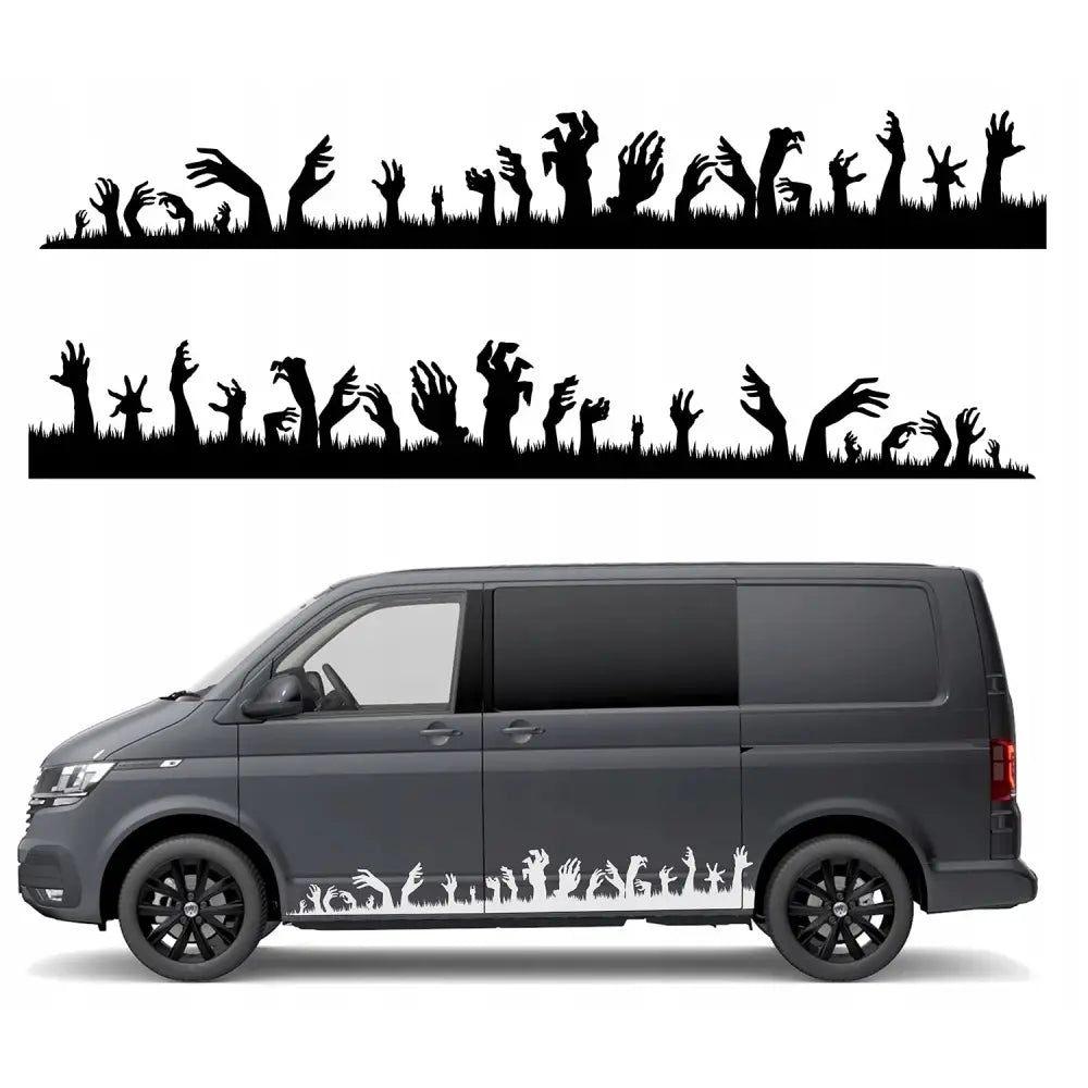 Dekaler til Bilside Zombie Hender 200x27cm Mg