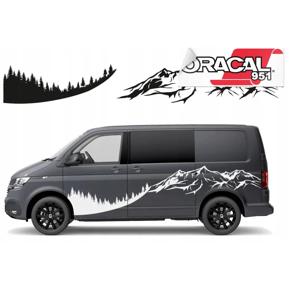 Dekaler til siden av Campingbil 300x76 Cm