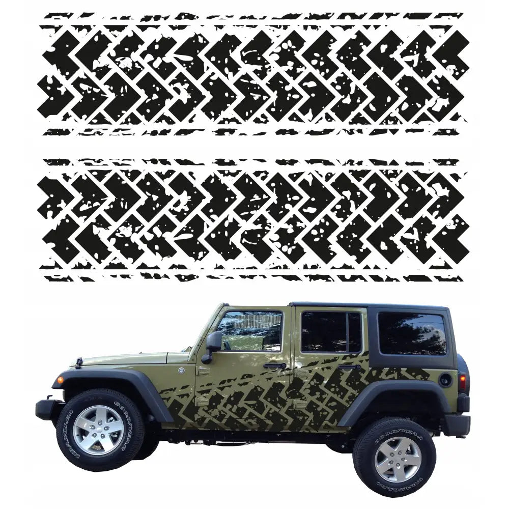 Dekalk til Bil Offroad Mønster 44x178
